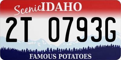 ID license plate 2T0793G