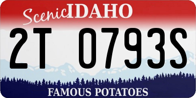 ID license plate 2T0793S