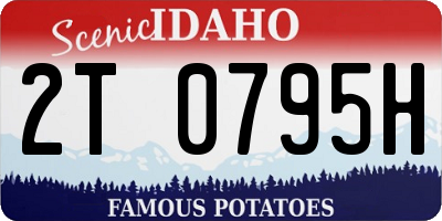 ID license plate 2T0795H