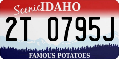 ID license plate 2T0795J