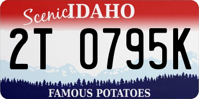 ID license plate 2T0795K