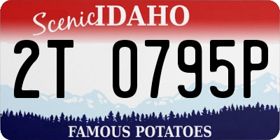 ID license plate 2T0795P