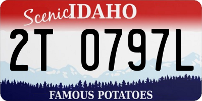 ID license plate 2T0797L
