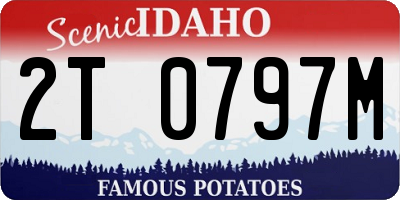 ID license plate 2T0797M