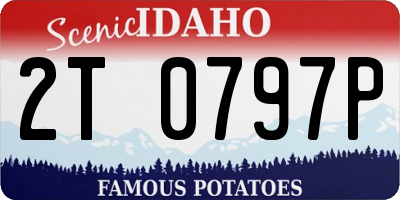 ID license plate 2T0797P