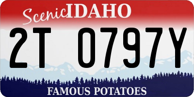 ID license plate 2T0797Y