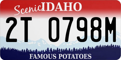 ID license plate 2T0798M