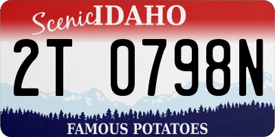 ID license plate 2T0798N