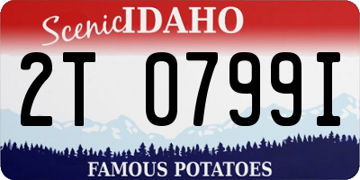 ID license plate 2T0799I