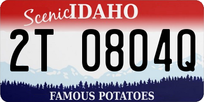 ID license plate 2T0804Q