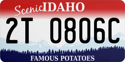 ID license plate 2T0806C