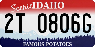 ID license plate 2T0806G