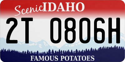 ID license plate 2T0806H