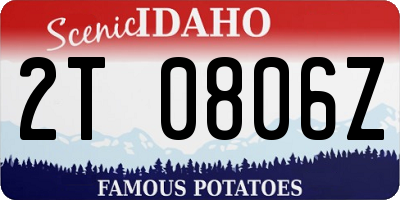 ID license plate 2T0806Z