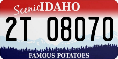 ID license plate 2T0807O
