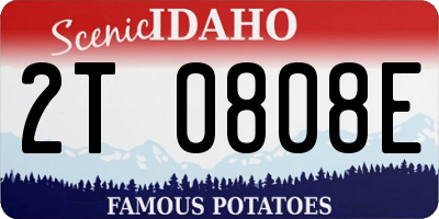 ID license plate 2T0808E