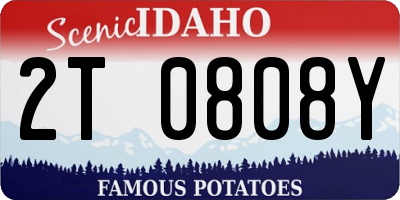 ID license plate 2T0808Y