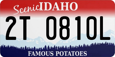 ID license plate 2T0810L