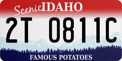 ID license plate 2T0811C