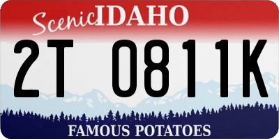 ID license plate 2T0811K