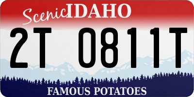 ID license plate 2T0811T