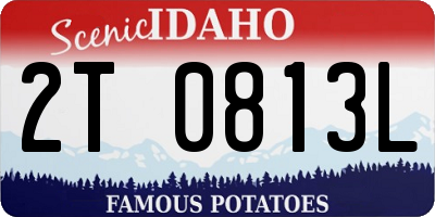 ID license plate 2T0813L