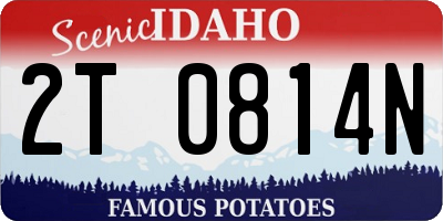 ID license plate 2T0814N