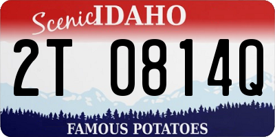 ID license plate 2T0814Q
