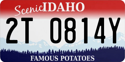 ID license plate 2T0814Y