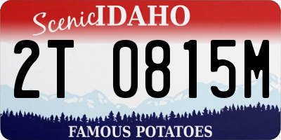 ID license plate 2T0815M