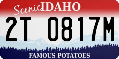 ID license plate 2T0817M