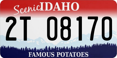 ID license plate 2T0817O