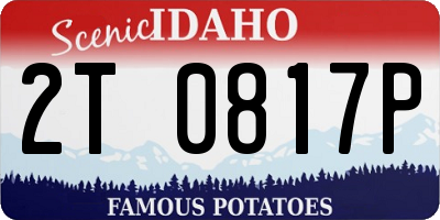 ID license plate 2T0817P