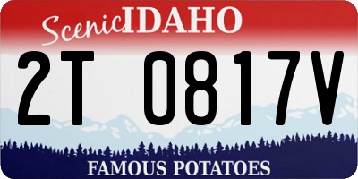 ID license plate 2T0817V