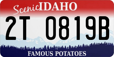 ID license plate 2T0819B
