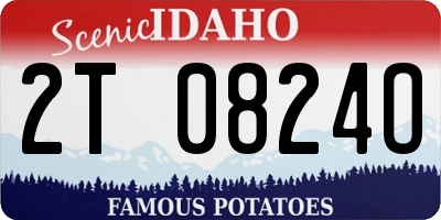 ID license plate 2T0824O