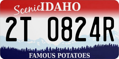ID license plate 2T0824R