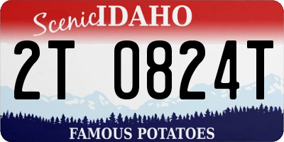 ID license plate 2T0824T