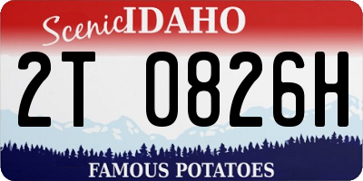 ID license plate 2T0826H