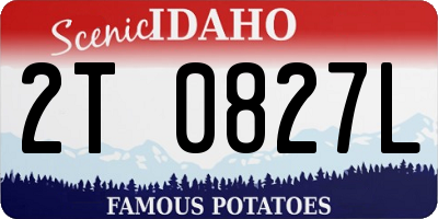 ID license plate 2T0827L