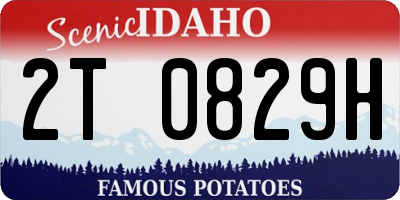 ID license plate 2T0829H