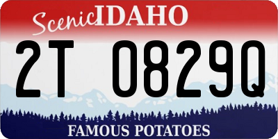 ID license plate 2T0829Q