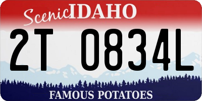 ID license plate 2T0834L