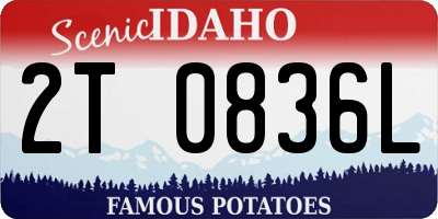 ID license plate 2T0836L
