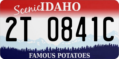 ID license plate 2T0841C