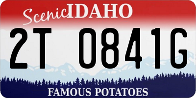 ID license plate 2T0841G