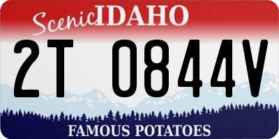 ID license plate 2T0844V