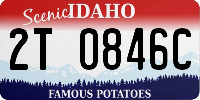 ID license plate 2T0846C