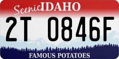 ID license plate 2T0846F