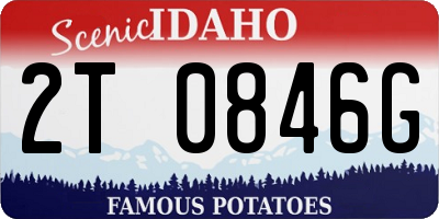 ID license plate 2T0846G